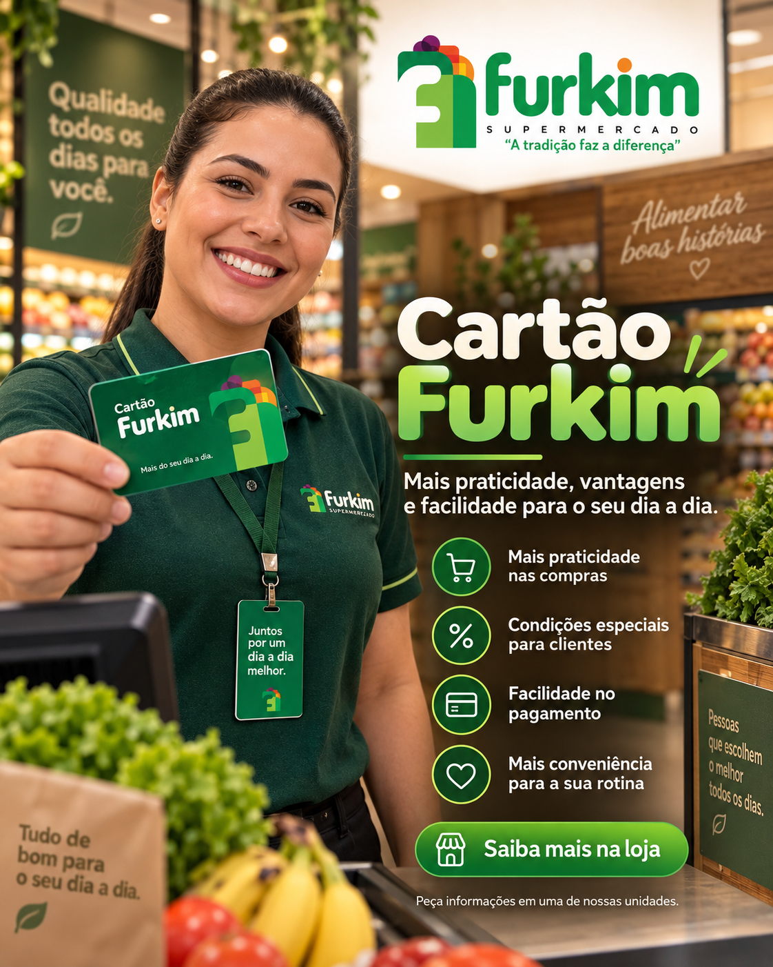 Cartão Furkim com atendente