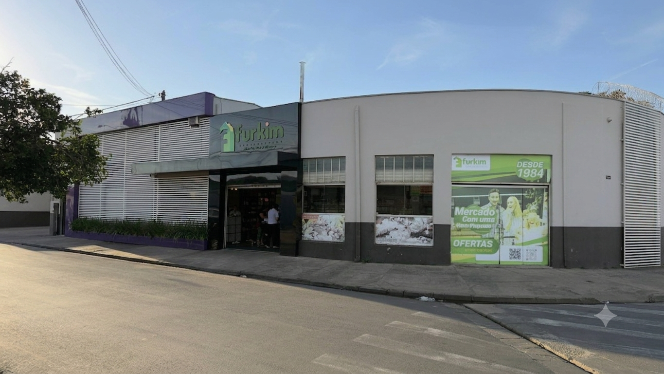 Fachada do Supermercado Furkim